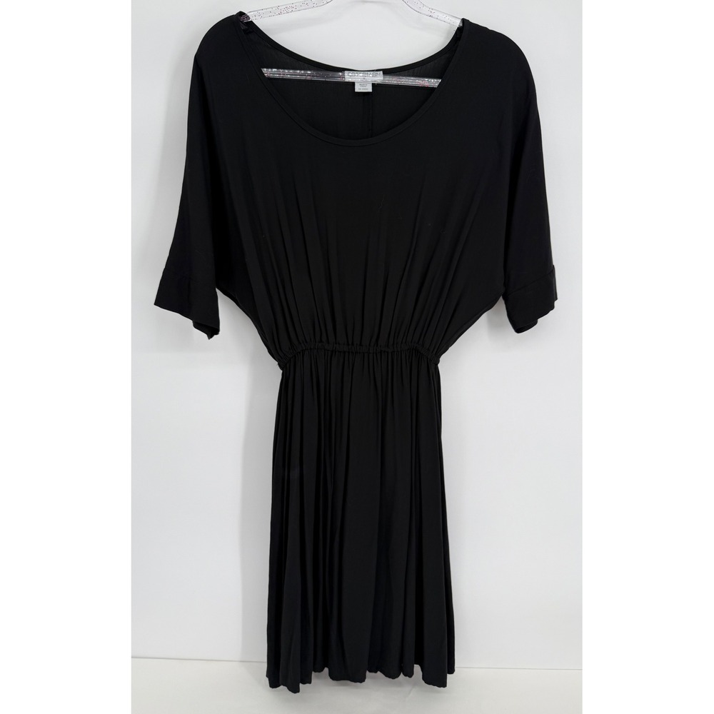 Cotton‎ On Womens Black Dolman Sleeve Elastic Waist Mini Dress Sz XS